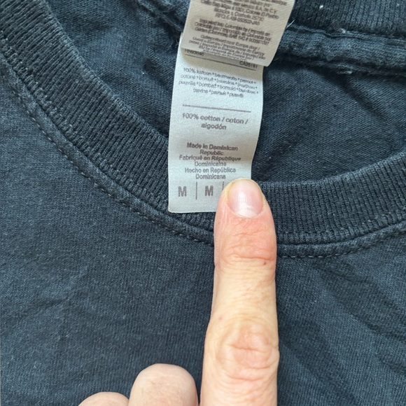 Black Graphic T-Shirt lowered empire medium - Picture 3 of 4